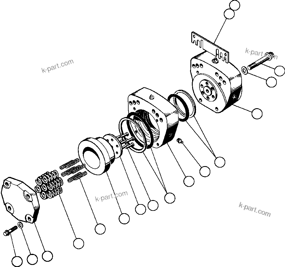 Komatsu parts book diagram for AFE50-CP 830E S/N A30842-A30844              ANTELOPE COAL: PARKING BRAKE ASSEMBLY (PB6945)