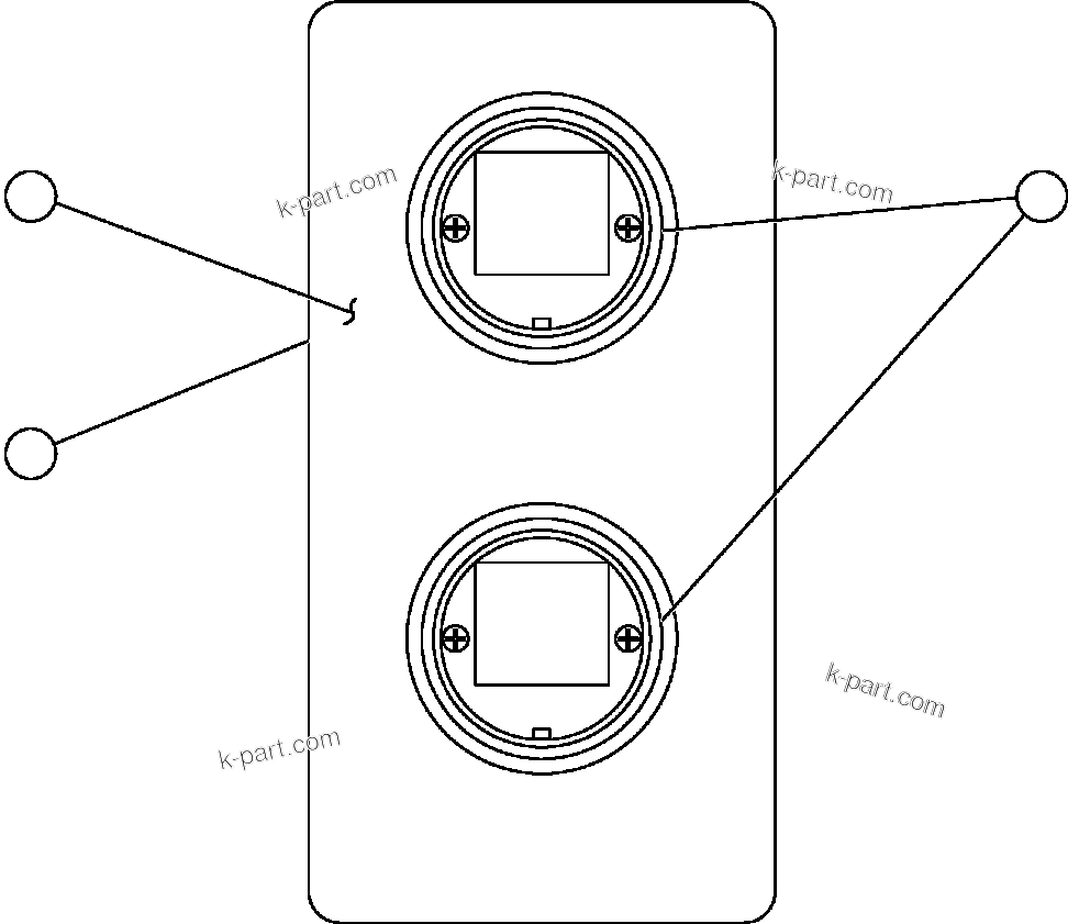 Komatsu parts book diagram for AFE50-CP 830E S/N A30842-A30844              ANTELOPE COAL: AIR FILTER RESTRICTOR GAUGE MODULE (SM5478)