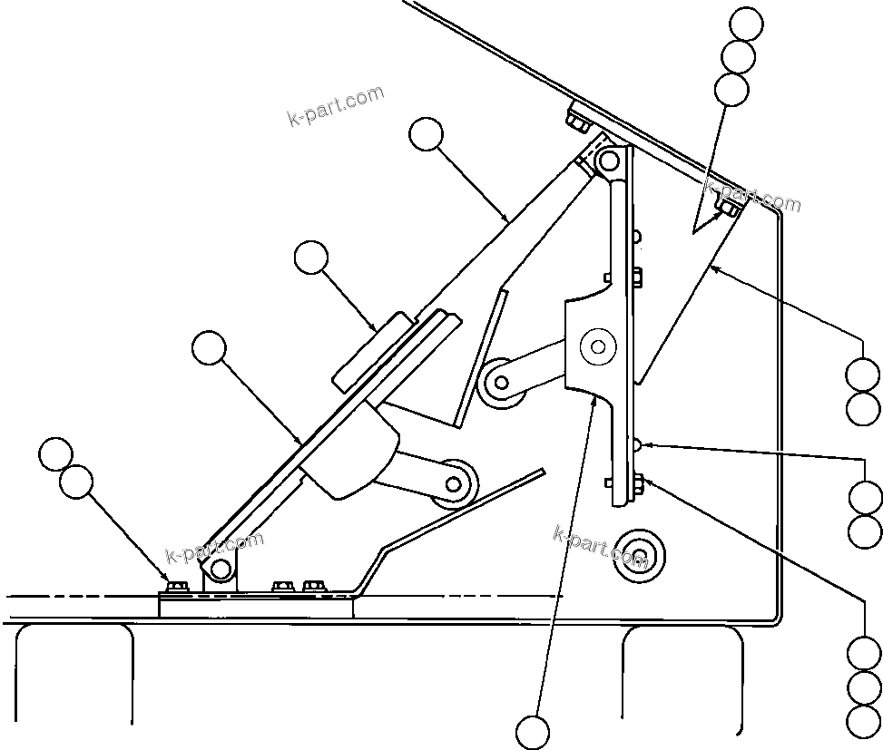 Komatsu parts book diagram for AFE50-CP 830E S/N A30842-A30844              ANTELOPE COAL: THROTTLE & RETARDER INSTALLATION