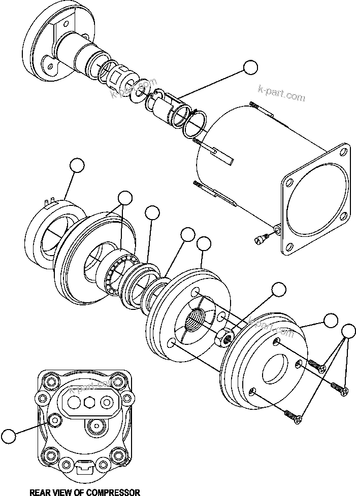 Komatsu parts book diagram for AFE50-CP 830E S/N A30842-A30844              ANTELOPE COAL: AIR CONDITIONING COMPRESSOR (PC1816)
