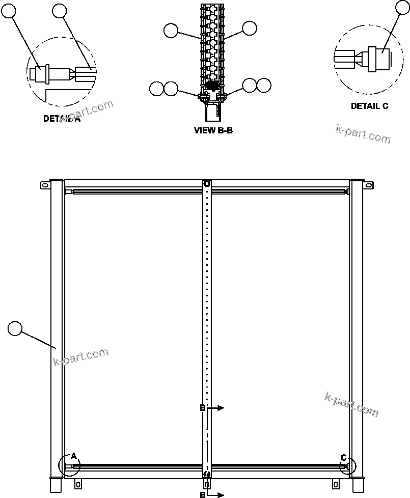 Komatsu parts book diagram for AFE50-CP 830E S/N A30842-A30844              ANTELOPE COAL: FUEL COOLER