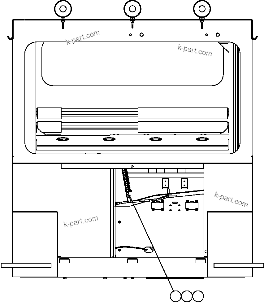Komatsu parts book diagram for AFE50-CP 830E S/N A30842-A30844              ANTELOPE COAL: CAB ELECTRICAL COMPONENTS