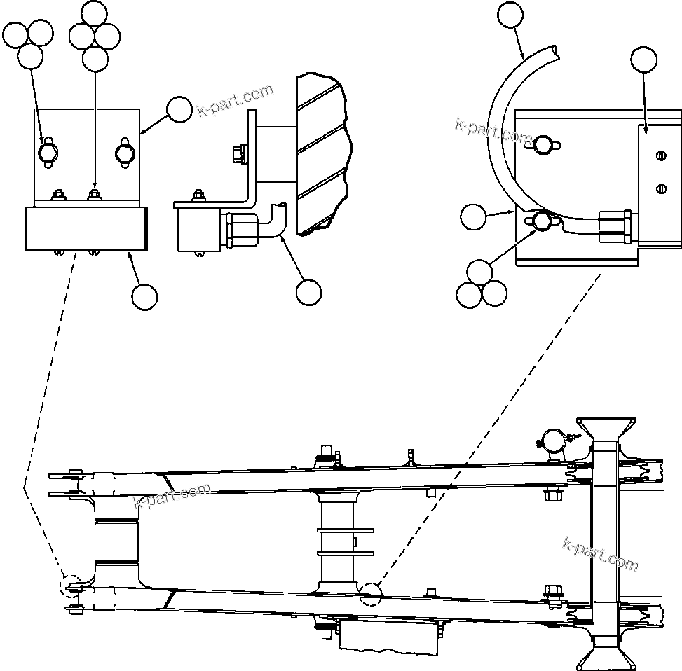 Komatsu parts book diagram for AFE50-CP 830E S/N A30842-A30844              ANTELOPE COAL: HOIST LIMIT & BODY-UP INTERLOCK SWITCH