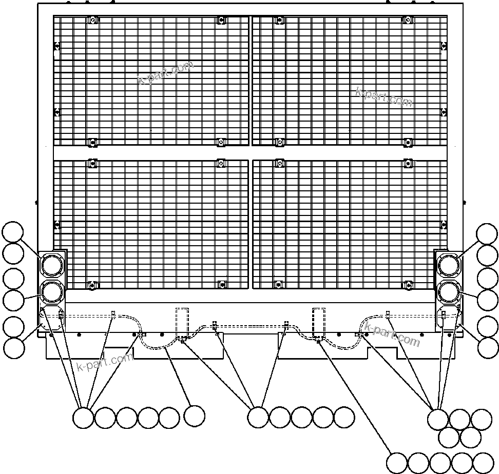 Komatsu parts book diagram for AFE50-CP 830E S/N A30842-A30844              ANTELOPE COAL: HEADLIGHT INSTALLATION
