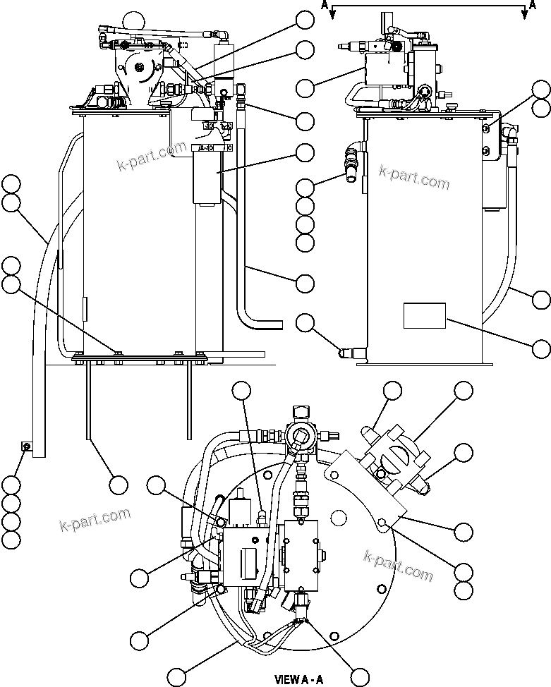 Komatsu parts book diagram for AFE50-CP 830E S/N A30842-A30844              ANTELOPE COAL: AUTOMATIC LUBRICATION SYSTEM