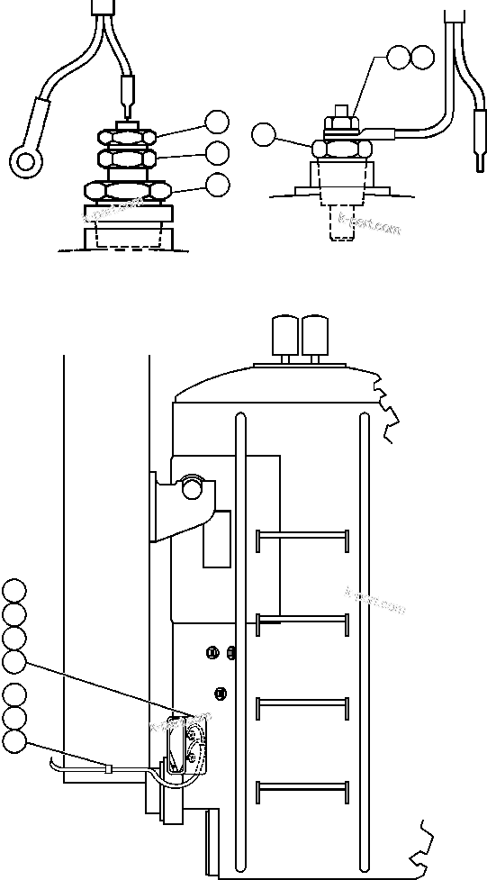 Komatsu parts book diagram for AFE50-CP 830E S/N A30842-A30844              ANTELOPE COAL: HYDRAULIC LOW OIL LEVEL & TEMPERATURE