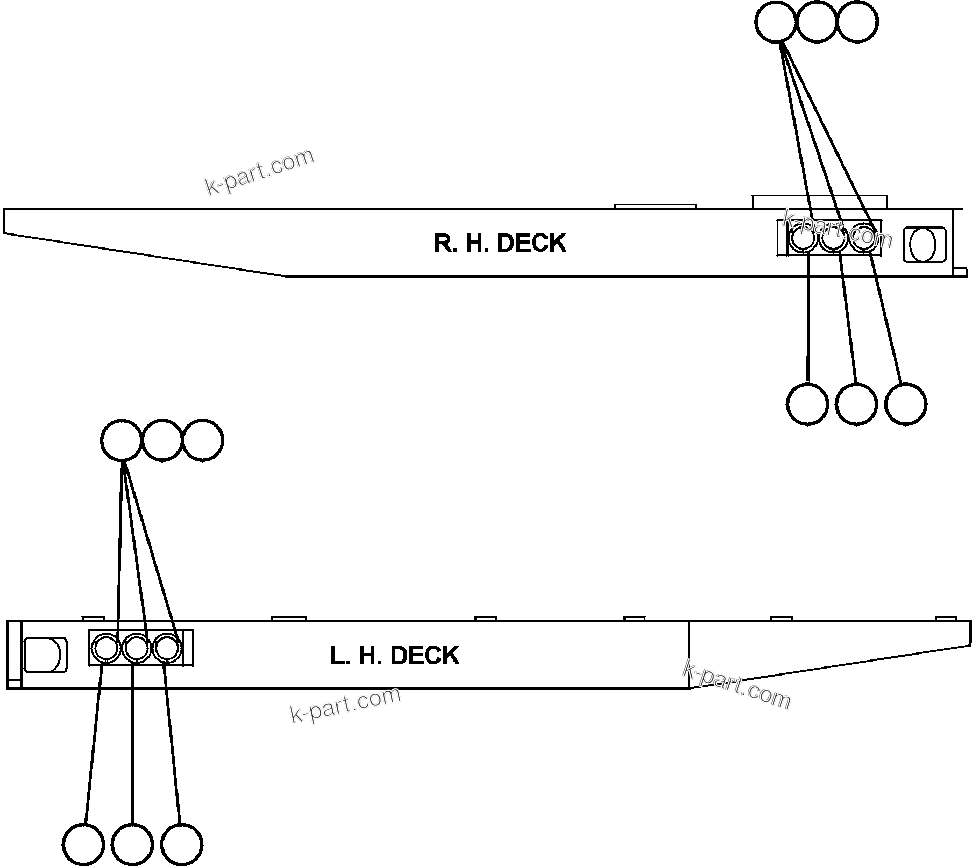 Komatsu parts book diagram for AFE50-CP 830E S/N A30842-A30844              ANTELOPE COAL: PAYLOAD METER III - INDICATOR LIGHTS
