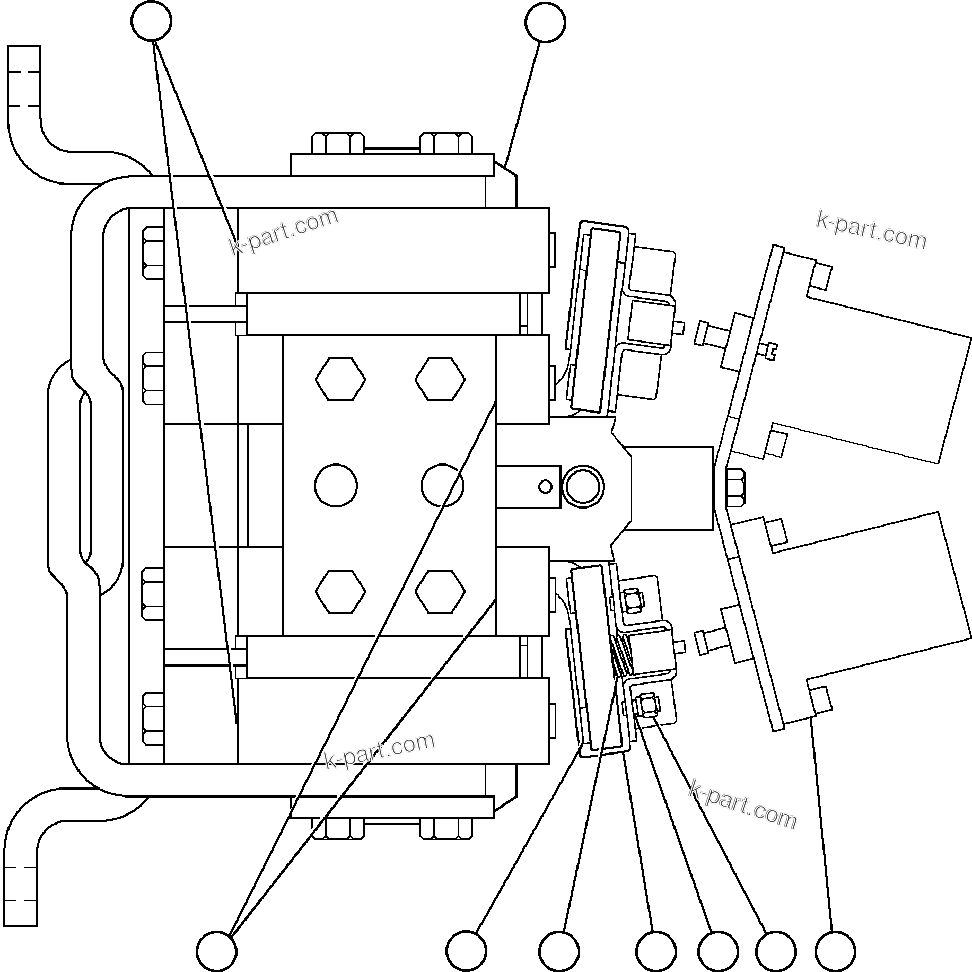 Komatsu parts book diagram for AFE50-CP 830E S/N A30842-A30844              ANTELOPE COAL: REVERSER ASSEMBLY (AIR LESS) (PB9229)