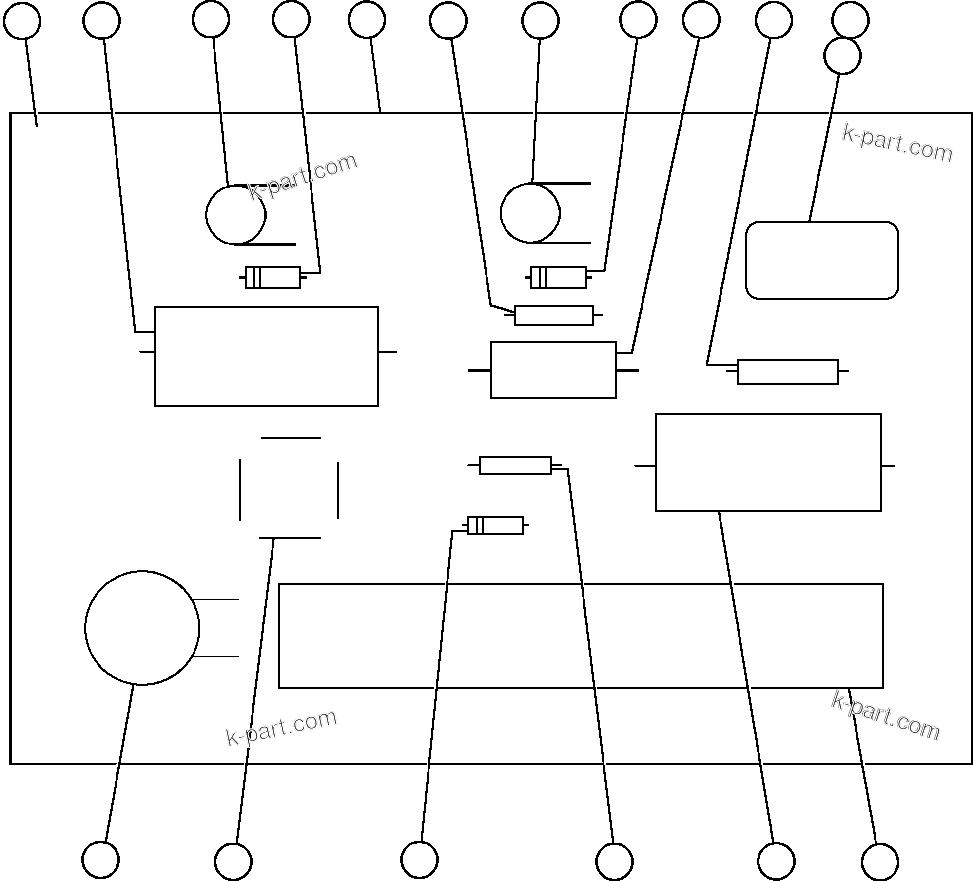Komatsu parts book diagram for AFE50-CP 830E S/N A30842-A30844              ANTELOPE COAL: PANEL - F.D.P. (VE6113)