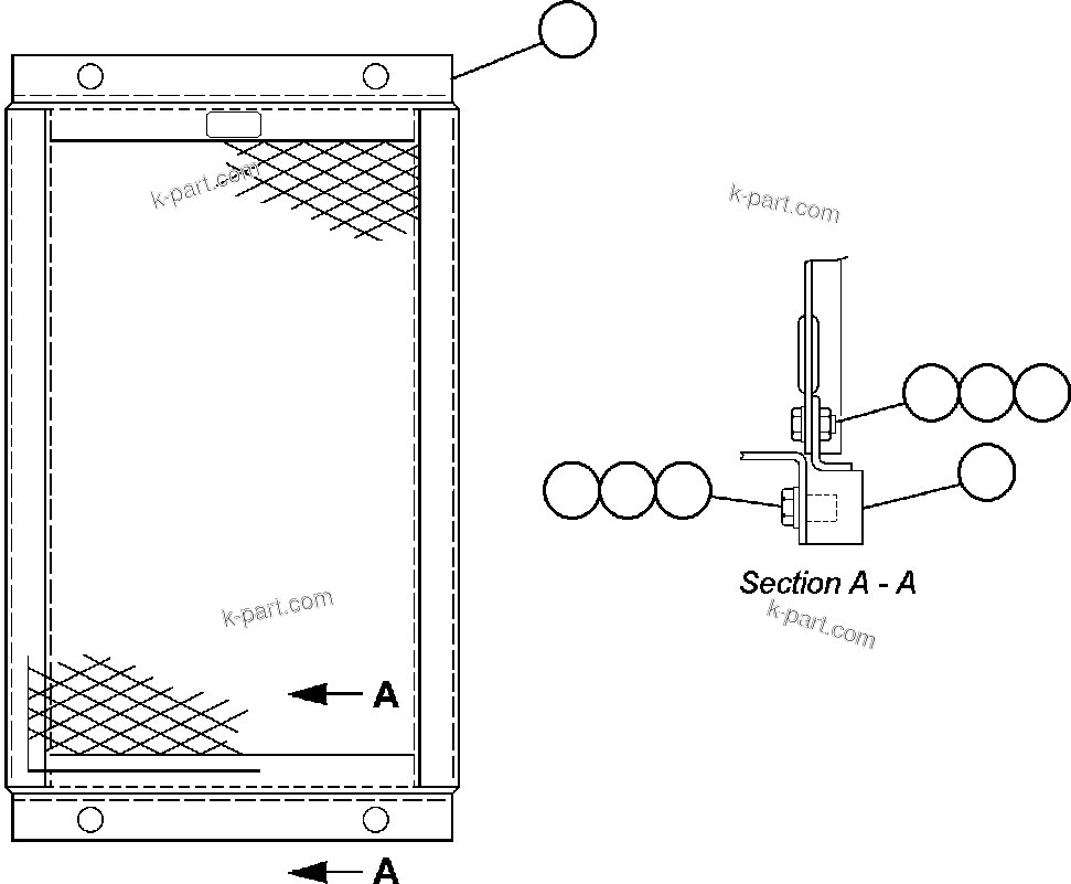 Komatsu parts book diagram for AFE50-CP 830E S/N A30842-A30844              ANTELOPE COAL: PANEL - FILTER - 1 (PB5066)