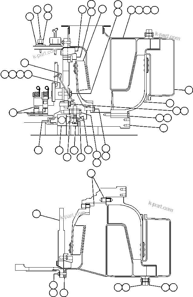 Komatsu parts book diagram for AFE50-CP 830E S/N A30842-A30844              ANTELOPE COAL: ALTERNATOR - 26F2 - 1
