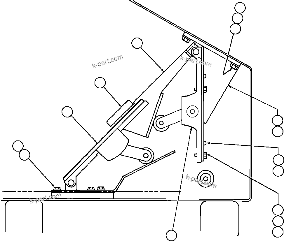 Komatsu parts book diagram for AFE50-CX 830E S/N A30871     I.O.C.C.: THROTTLE & RETARDER INSTALLATION
