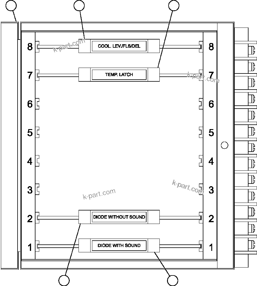 Komatsu parts book diagram for AFE50-CX 830E S/N A30871     I.O.C.C.: AID MODULE ASSEMBLY (PC1810)