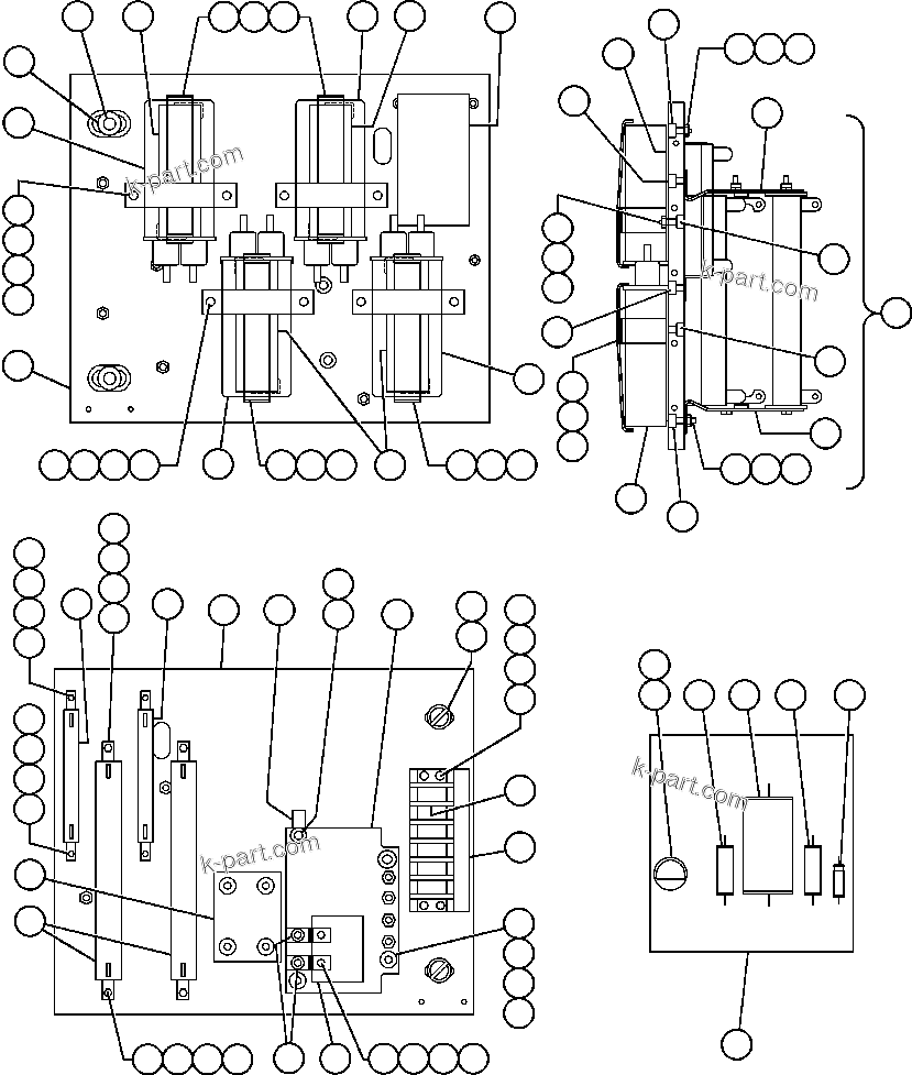 Komatsu parts book diagram for AFE50-CX 830E S/N A30871     I.O.C.C.: PANEL - COVER, M.F.S.E. (VE4910)
