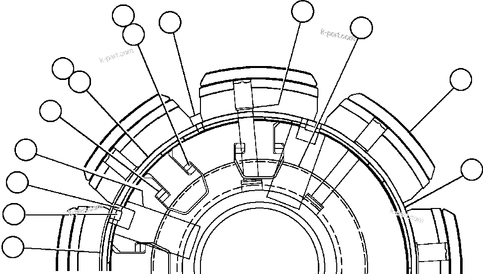 Komatsu parts book diagram for AFE50-CX 830E S/N A30871     I.O.C.C.: ALTERNATOR - 26F2 - 2