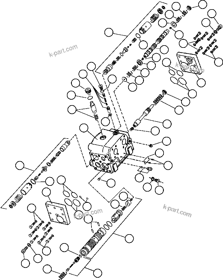 Komatsu parts book diagram for AFE50-CZ 830E S/N A30886    I.O.C.C.: FLOW AMPLIFIER (PB6908)
