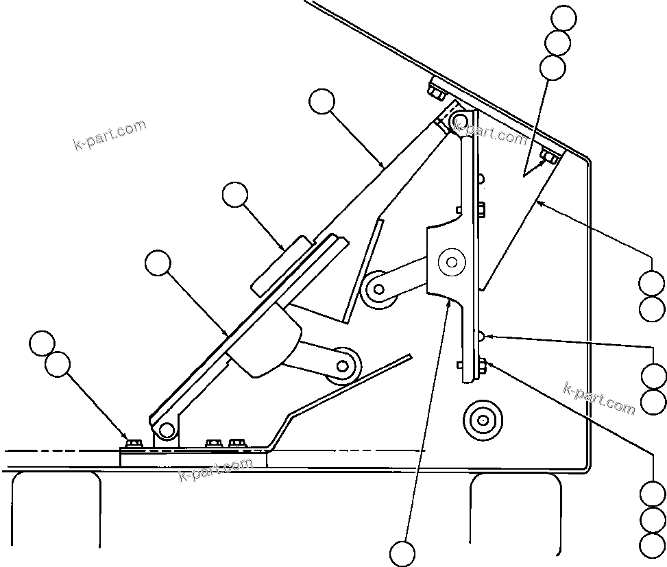 Komatsu parts book diagram for AFE50-CZ 830E S/N A30886    I.O.C.C.: THROTTLE & RETARDER INSTALLATION