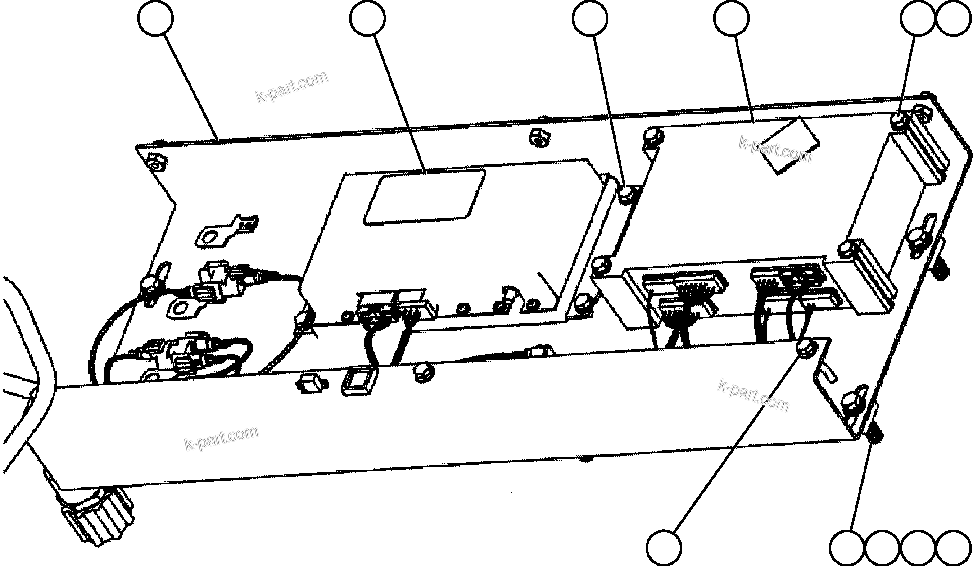 Komatsu parts book diagram for AFE50-CZ 830E S/N A30886    I.O.C.C.: VHMS CAB INSTALLATION - 3