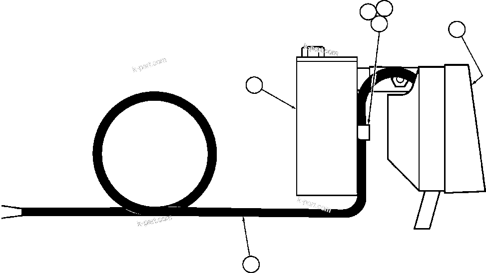Komatsu parts book diagram for AFE50-CZ 830E S/N A30886    I.O.C.C.: AXLE HOUSING PORTABLE LIGHT (EK2368)