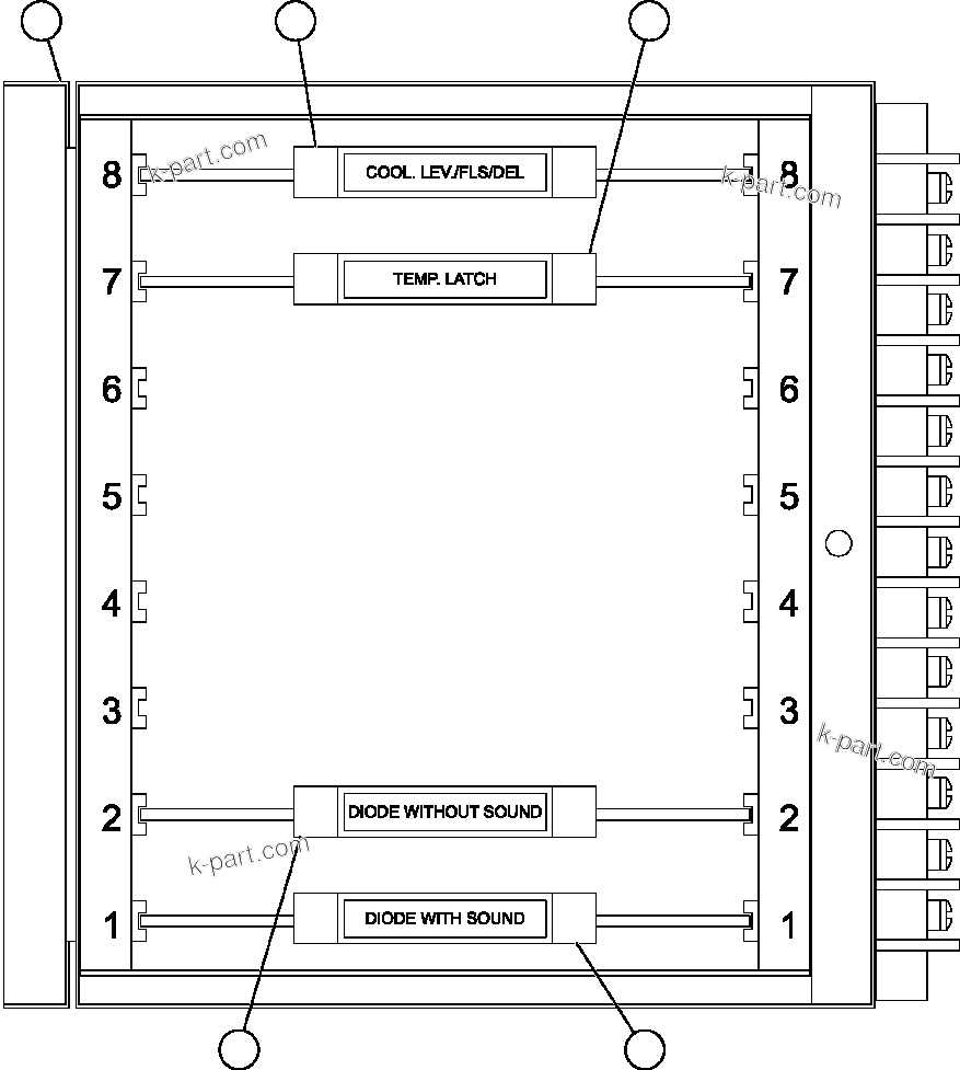 Komatsu parts book diagram for AFE50-CZ 830E S/N A30886    I.O.C.C.: AID MODULE ASSEMBLY (PC1810)