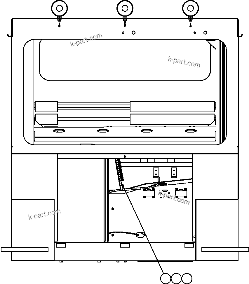 Komatsu parts book diagram for AFE50-CZ 830E S/N A30886    I.O.C.C.: CAB ELECTRICAL COMPONENTS