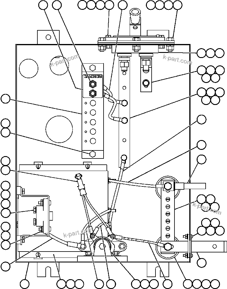 Komatsu parts book diagram for AFE50-CZ 830E S/N A30886    I.O.C.C.: BATTERY DISCONNECT SWITCH BOX (EJ5232)