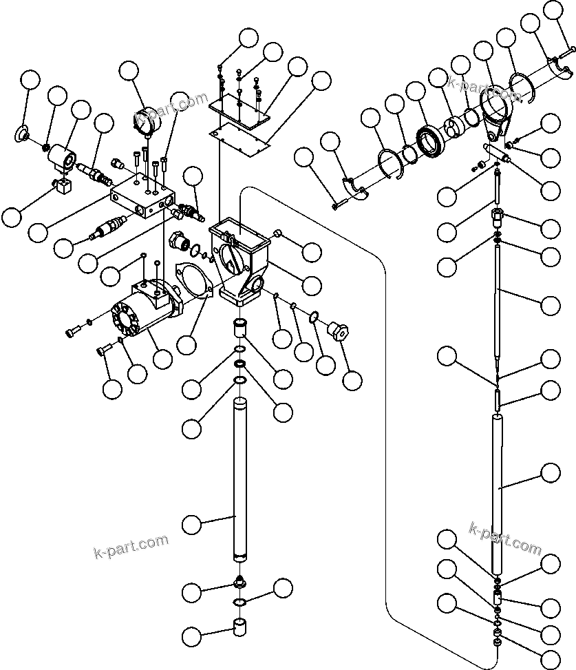 Komatsu parts book diagram for AFE50-CZ 830E S/N A30886    I.O.C.C.: LUBE PUMP ASSEMBLY (XA2788)