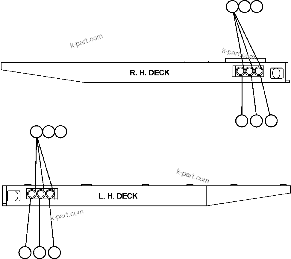 Komatsu parts book diagram for AFE50-CZ 830E S/N A30886    I.O.C.C.: PAYLOAD METER III - INDICATOR LIGHTS