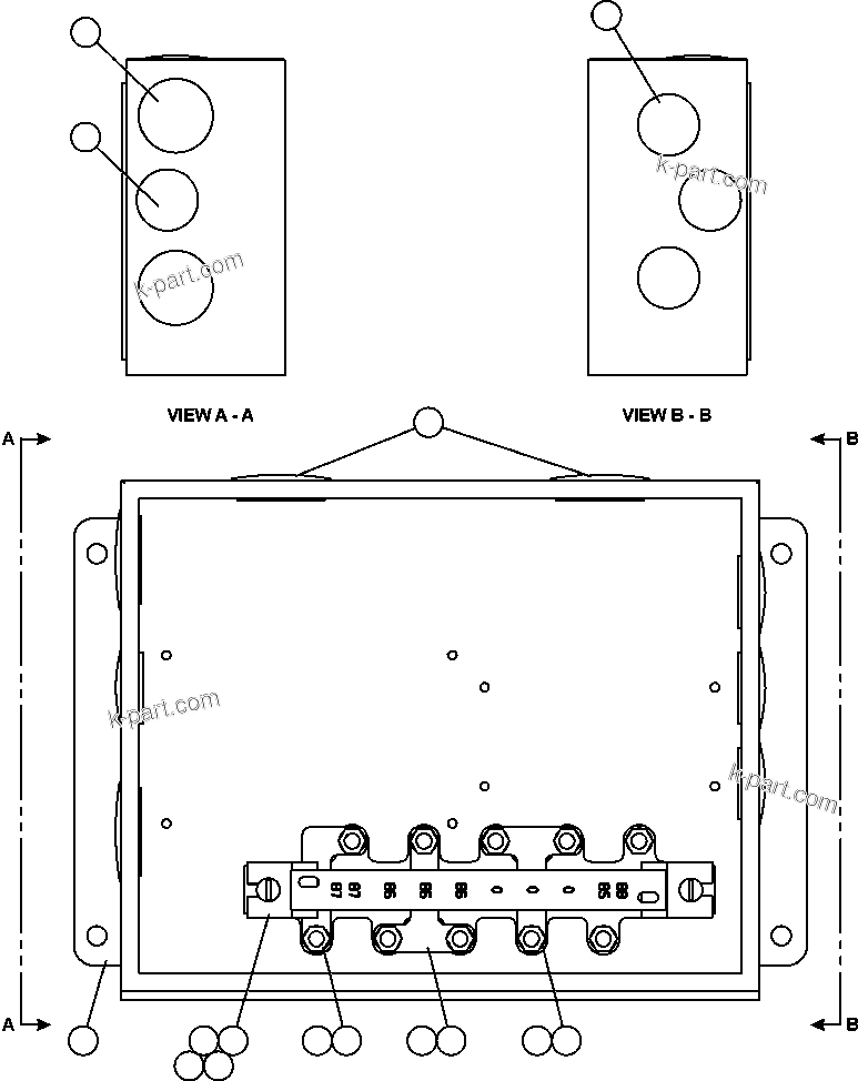 Komatsu parts book diagram for AFE50-CZ 830E S/N A30886    I.O.C.C.: HOTSTART BOX ASSEMBLY (EJ5557)
