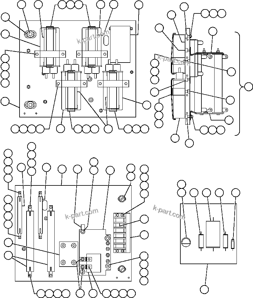 Komatsu parts book diagram for AFE50-CZ 830E S/N A30886    I.O.C.C.: PANEL - COVER, M.F.S.E. (VE4910)