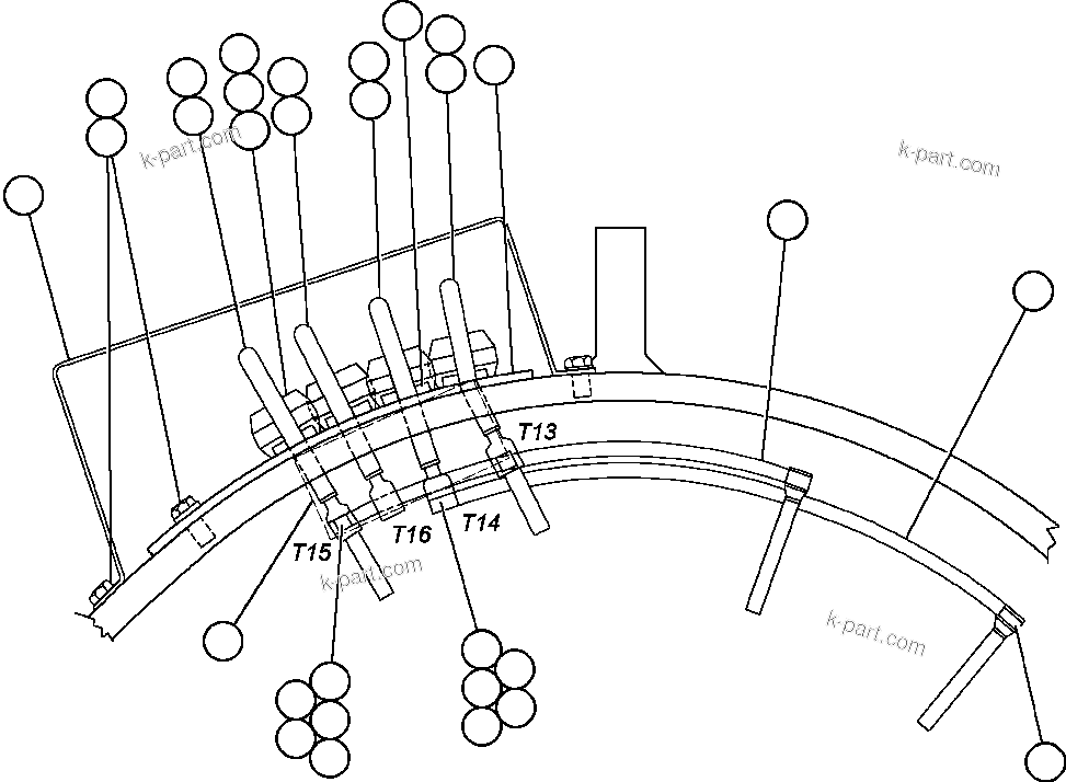 Komatsu parts book diagram for AFE50-CZ 830E S/N A30886    I.O.C.C.: ALTERNATOR - 26F2 - 6