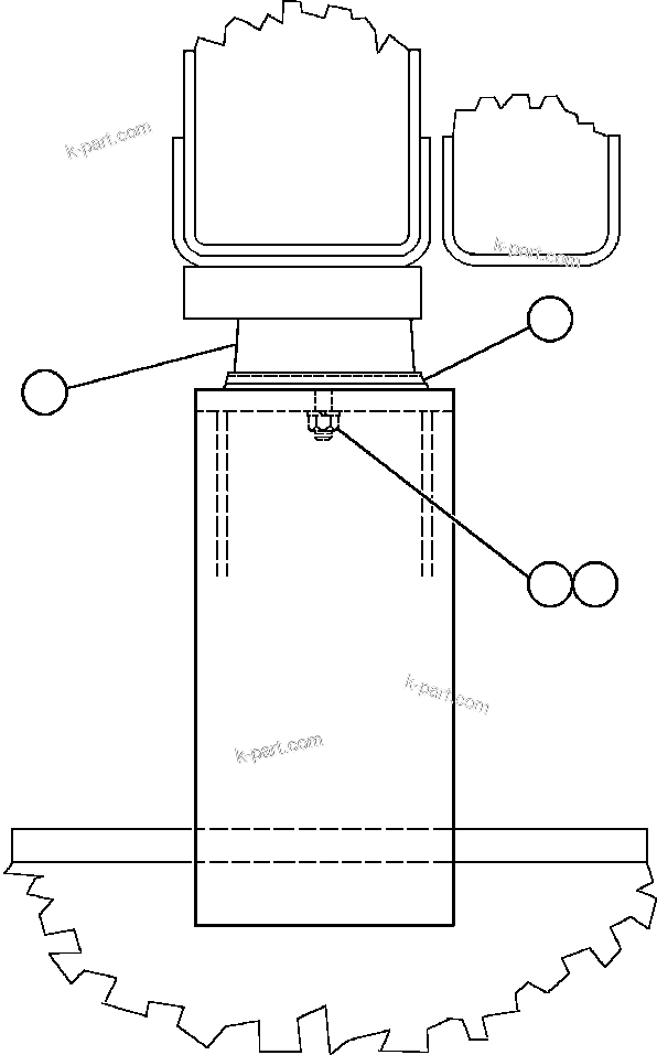 Komatsu parts book diagram for AFE50-G/H 830E S/N A30570-A30573, A30575-A30583 & A30586-A30588 LOS PELAMBRES: RADIATOR STABILIZER