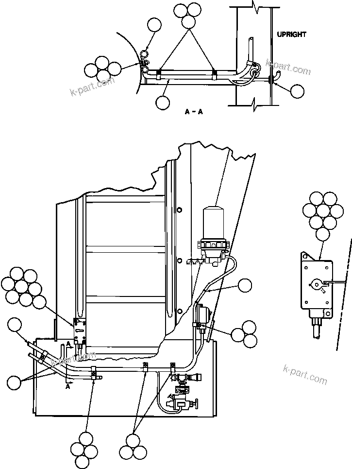 Komatsu parts book diagram for AFE50-G/H 830E S/N A30570-A30573, A30575-A30583 & A30586-A30588 LOS PELAMBRES: LEFT UPRIGHT ELECTRICAL GROUP - 2