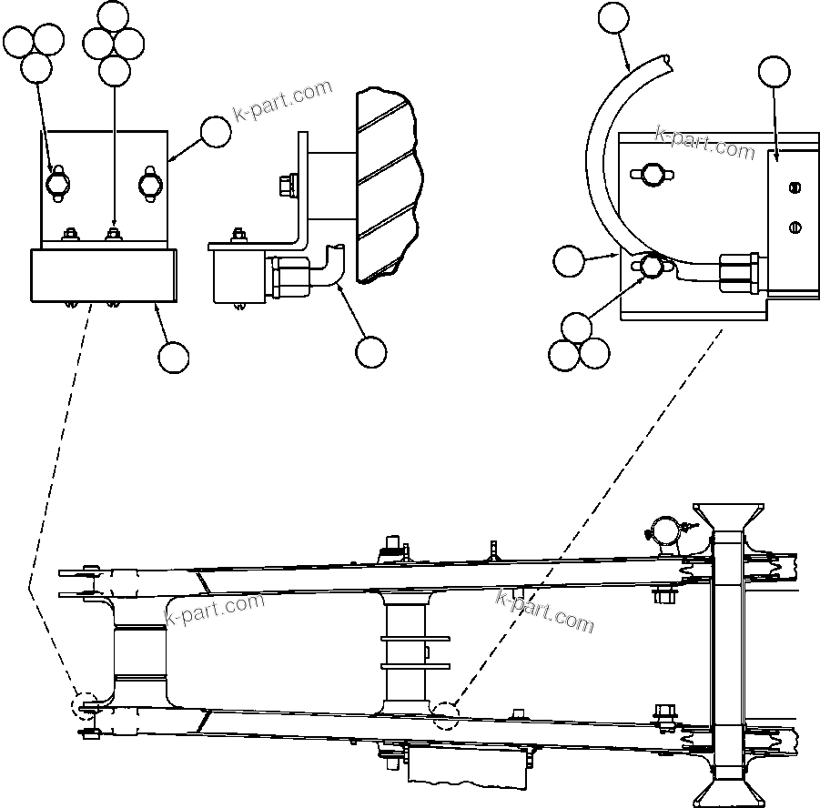 Komatsu parts book diagram for AFE50-G/H 830E S/N A30570-A30573, A30575-A30583 & A30586-A30588 LOS PELAMBRES: HOIST LIMIT & BODY-UP INTERLOCK SWITCH