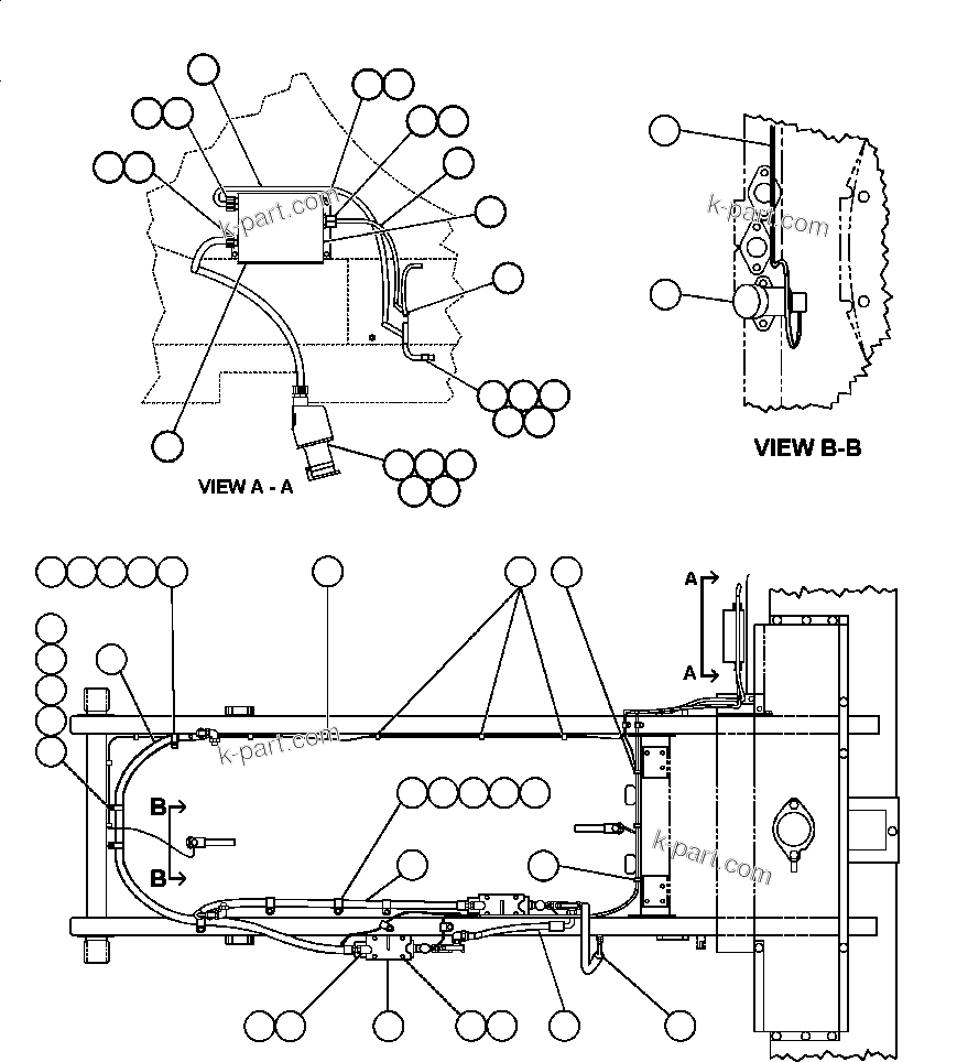 Komatsu parts book diagram for AFE50-G/H 830E S/N A30570-A30573, A30575-A30583 & A30586-A30588 LOS PELAMBRES: HOT START INSTALLATION - 2