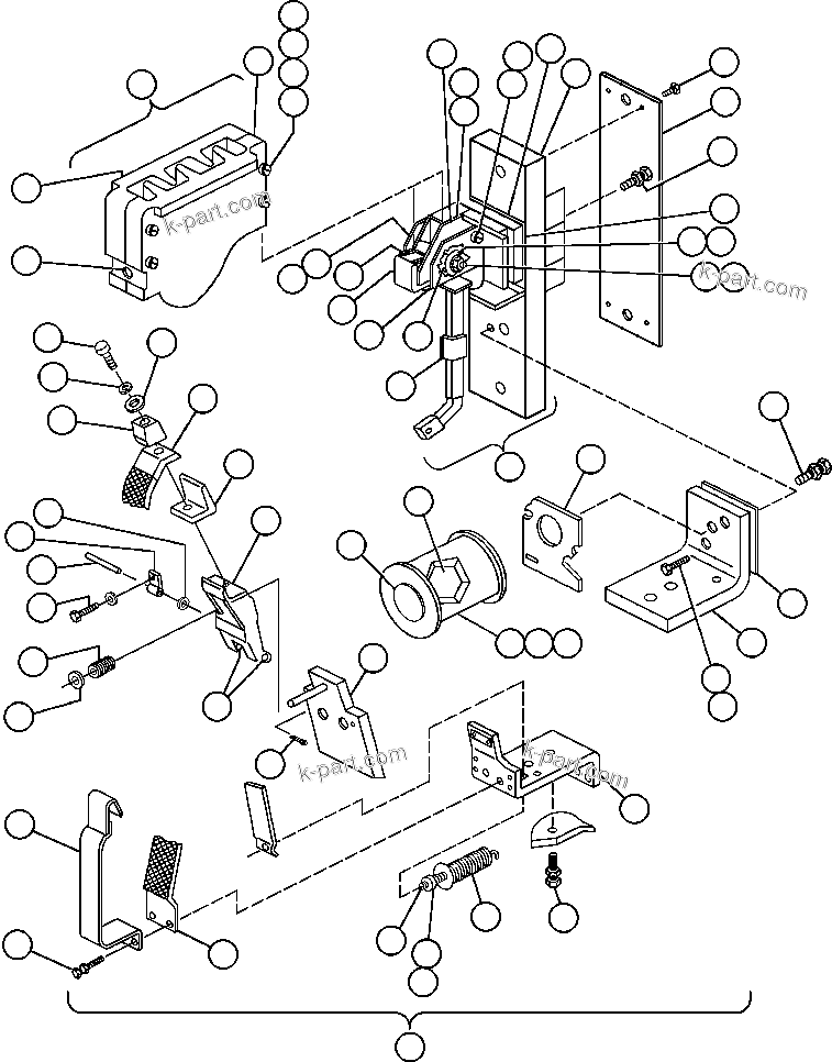 Komatsu parts book diagram for AFE50-G/H 830E S/N A30570-A30573, A30575-A30583 & A30586-A30588 LOS PELAMBRES: CONTACTOR G.F. & M.F. - 1 (TV3419)