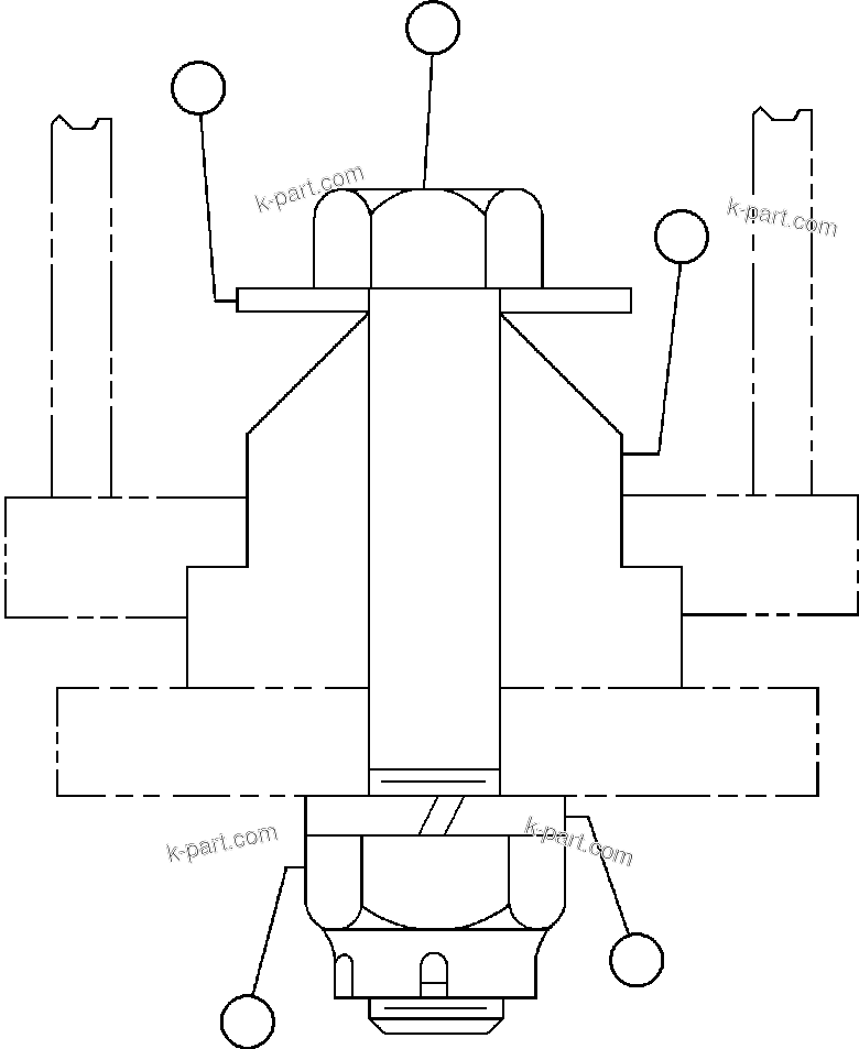 Komatsu parts book diagram for AFE50-G/H 830E S/N A30570-A30573, A30575-A30583 & A30586-A30588 LOS PELAMBRES: BLOWER UNIT - 5GY19L5 - 5