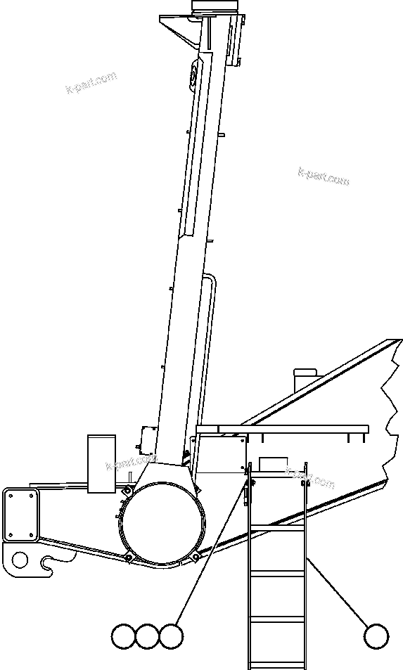 Komatsu parts book diagram for AFE50-GA 830E S/N GAE2144830E    ARCH MINERAL RUFFNER MINE-GLIDER KIT: ACCESS LADDERS INSTALLATION