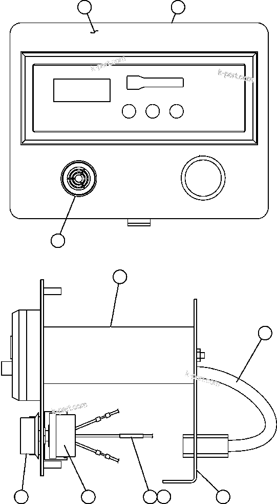 Komatsu parts book diagram for AFE50-GC 830E S/N GAE2170 & GAE2173 & GAE2175 & GAE2177            GLIDER KIT: RADIO MODULE (EJ8292)