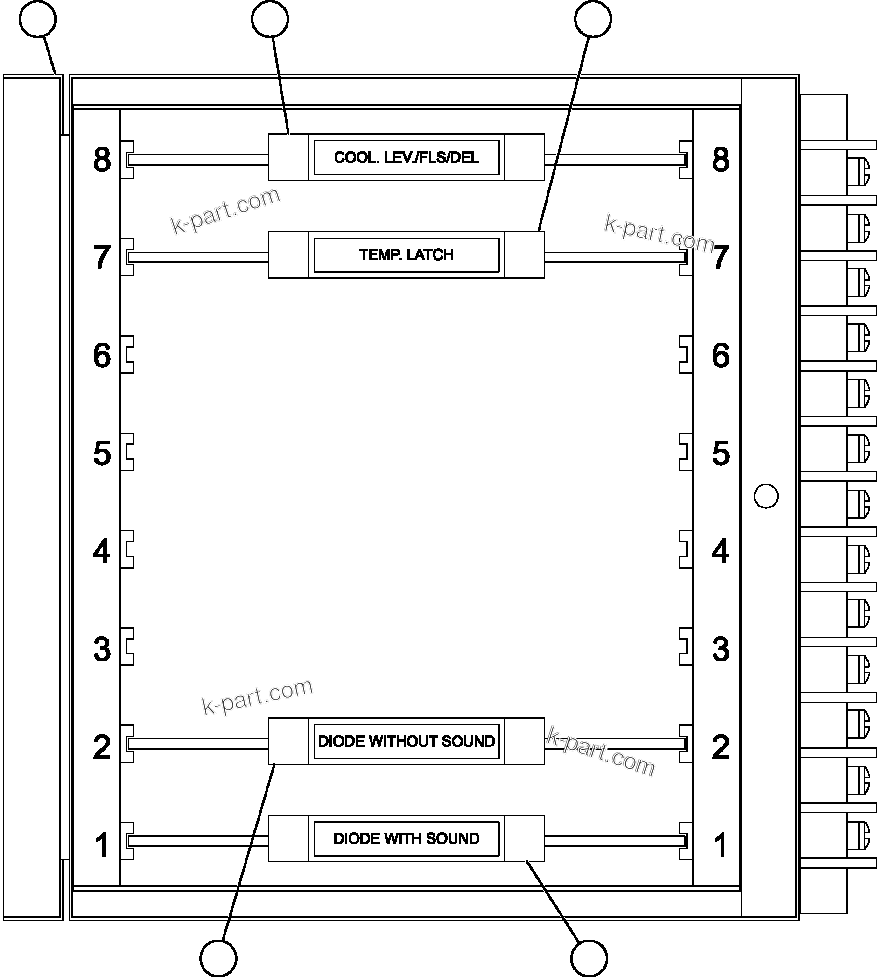 Komatsu parts book diagram for AFE50-GC 830E S/N GAE2170 & GAE2173 & GAE2175 & GAE2177            GLIDER KIT: AID MODULE ASSEMBLY (PC1810)