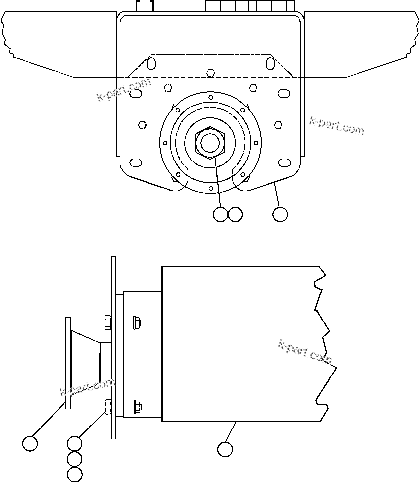 Komatsu parts book diagram for AFE50-GC 830E S/N GAE2170 & GAE2173 & GAE2175 & GAE2177            GLIDER KIT: HOIST PUMP INSTALLATION