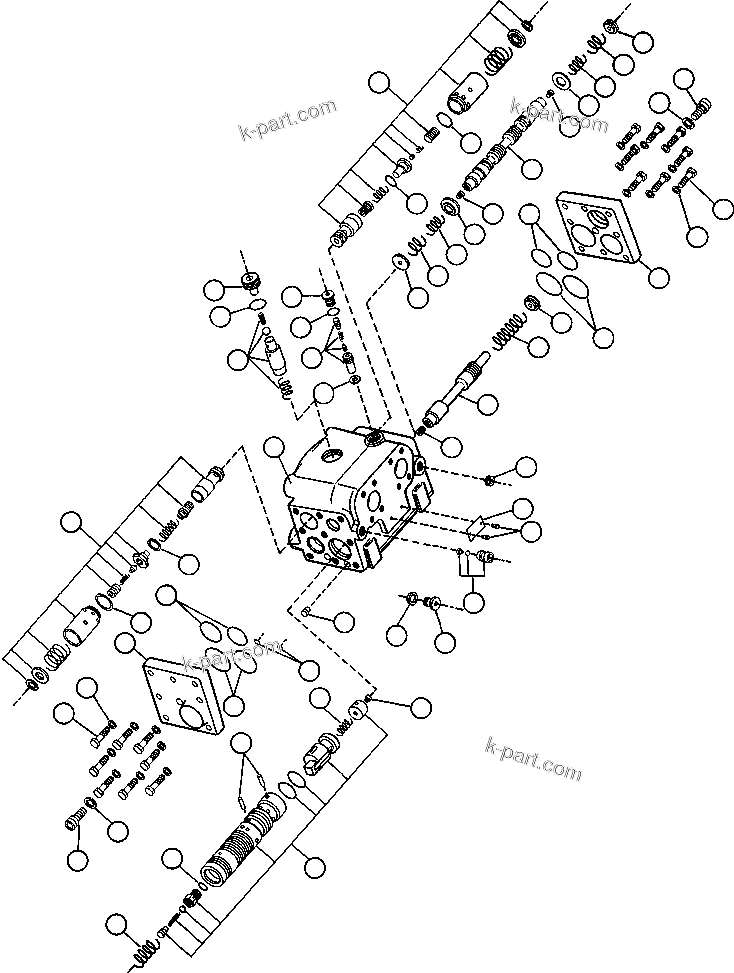 Komatsu parts book diagram for AFE52-AB 930E-3 S/N A30387-A30388 & A30391 & A30393 & A30397-A30398 & A30401 CHUQUICAMATA: FLOW AMPLIFIER (PB9992)