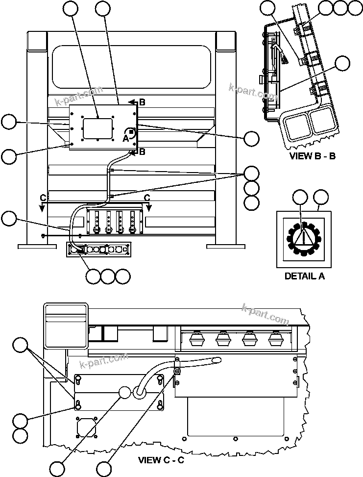 Komatsu parts book diagram for AFE52-AB 930E-3 S/N A30387-A30388 & A30391 & A30393 & A30397-A30398 & A30401 CHUQUICAMATA: D.I.D. PANEL INSTALLATION