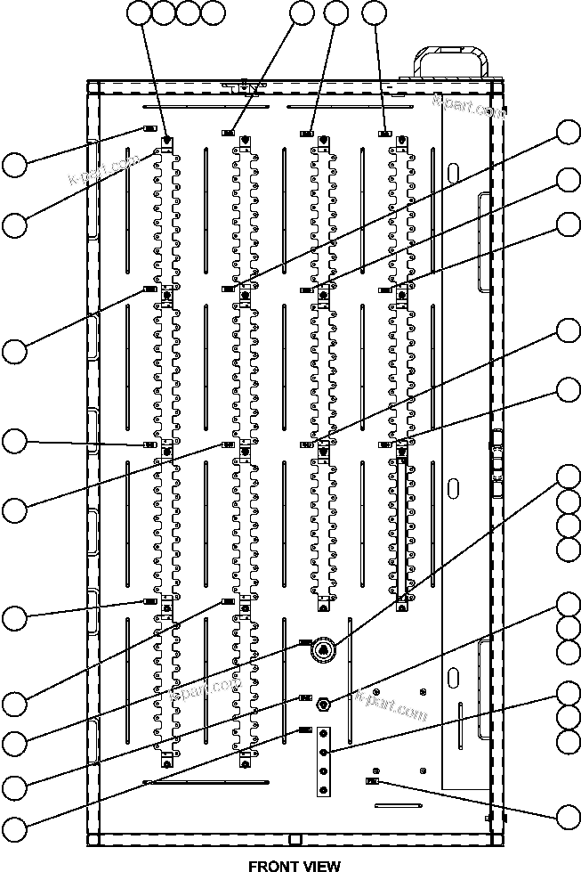 Komatsu parts book diagram for AFE52-AB 930E-3 S/N A30387-A30388 & A30391 & A30393 & A30397-A30398 & A30401 CHUQUICAMATA: AUXILIARY CONTROL CABINET COMPONENTS - 3