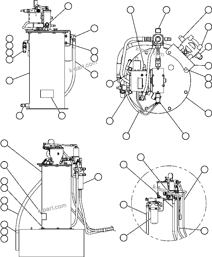 Komatsu parts book diagram for AFE52-AB 930E-3 S/N A30387-A30388 & A30391 & A30393 & A30397-A30398 & A30401 CHUQUICAMATA: AUTOMATIC LUBRICATION SYSTEM