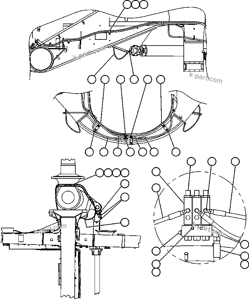 Komatsu parts book diagram for AFE52-AB 930E-3 S/N A30387-A30388 & A30391 & A30393 & A30397-A30398 & A30401 CHUQUICAMATA: AUTOMATIC LUBRICATION SYSTEM - 1