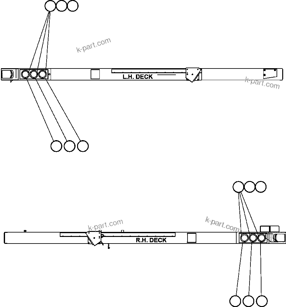 Komatsu parts book diagram for AFE52-AB 930E-3 S/N A30387-A30388 & A30391 & A30393 & A30397-A30398 & A30401 CHUQUICAMATA: PAYLOAD METER III - INDICATOR LIGHTS