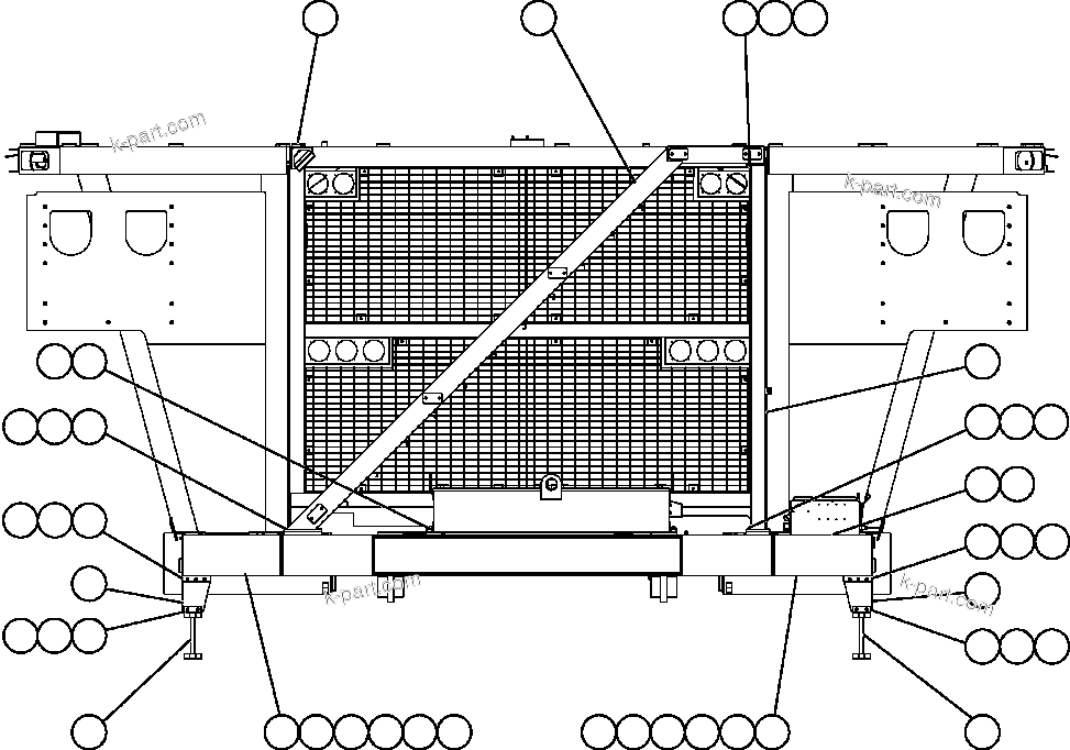 Komatsu parts book diagram for AFE52-J 930E-3 S/N A30336-A30340  KLEMKE: LADDERS, STEPS & PLATFORMS