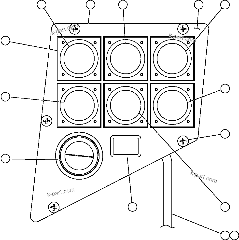 Komatsu parts book diagram for AFE52-J 930E-3 S/N A30336-A30340  KLEMKE: UPPER L.H. DASH MODULE
