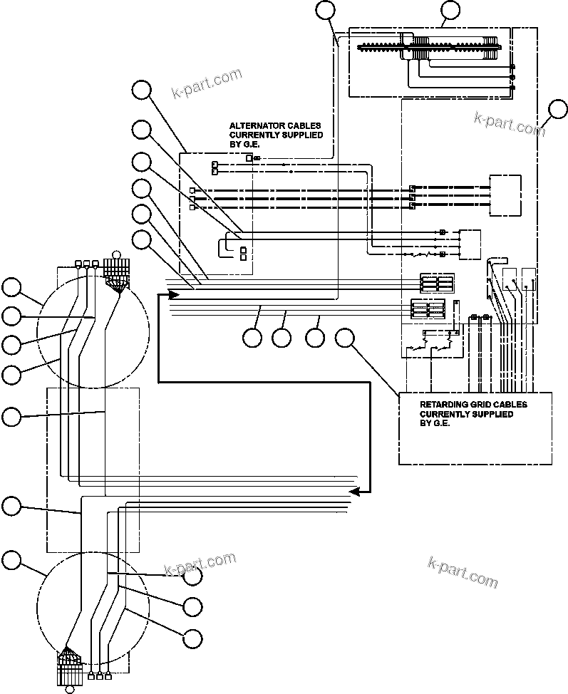 Komatsu parts book diagram for AFE52-J 930E-3 S/N A30336-A30340  KLEMKE: ELECTRIC POWER COMPONENTS & WIRING